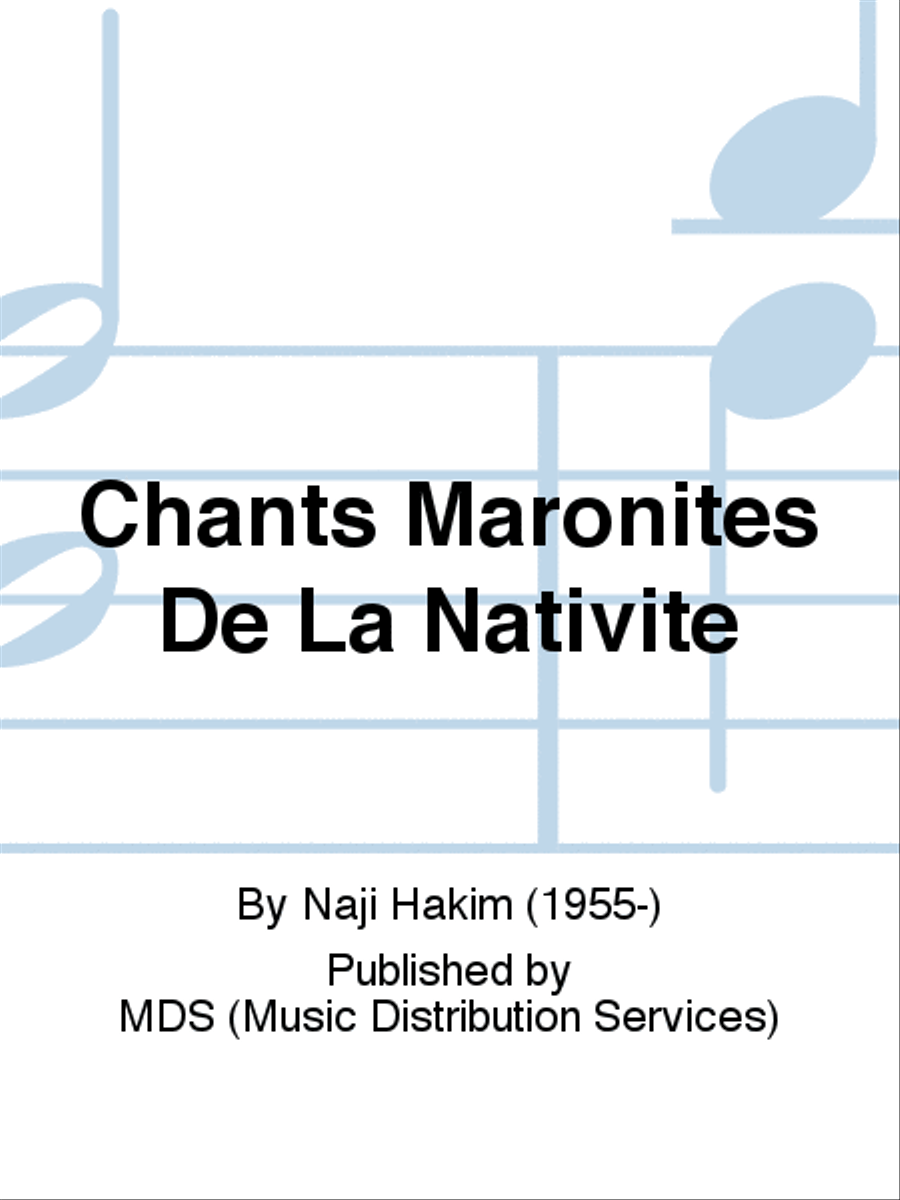 Chants Maronites de la Nativité CD scores gallery preview page 1