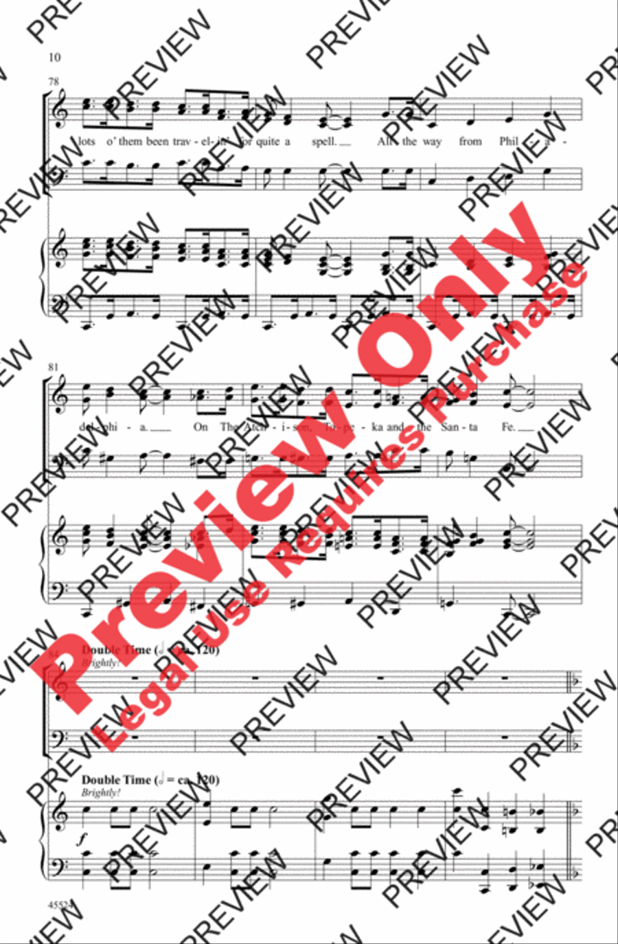 A Tribute to Judy Garland 3-Part scores gallery preview page 10
