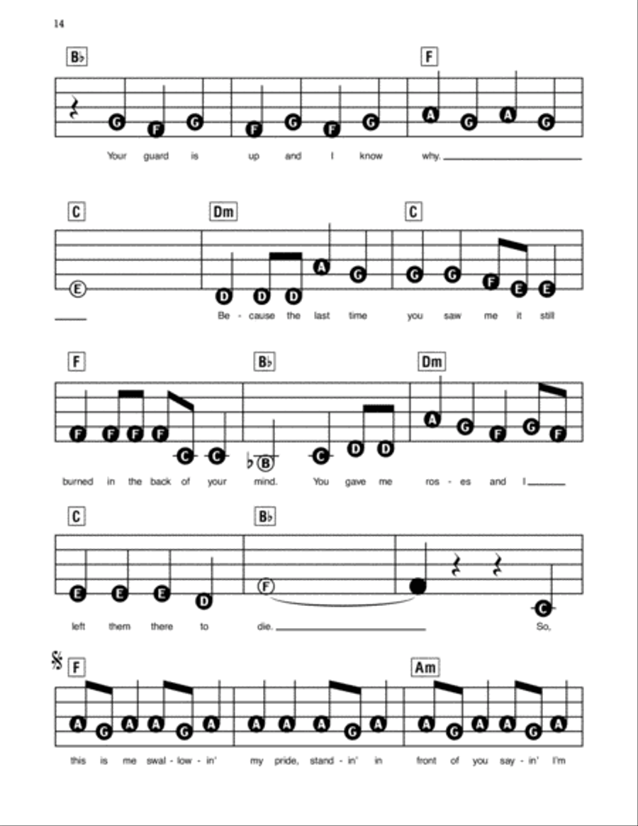 Back To December Electronic Keyboard scores gallery preview page 2