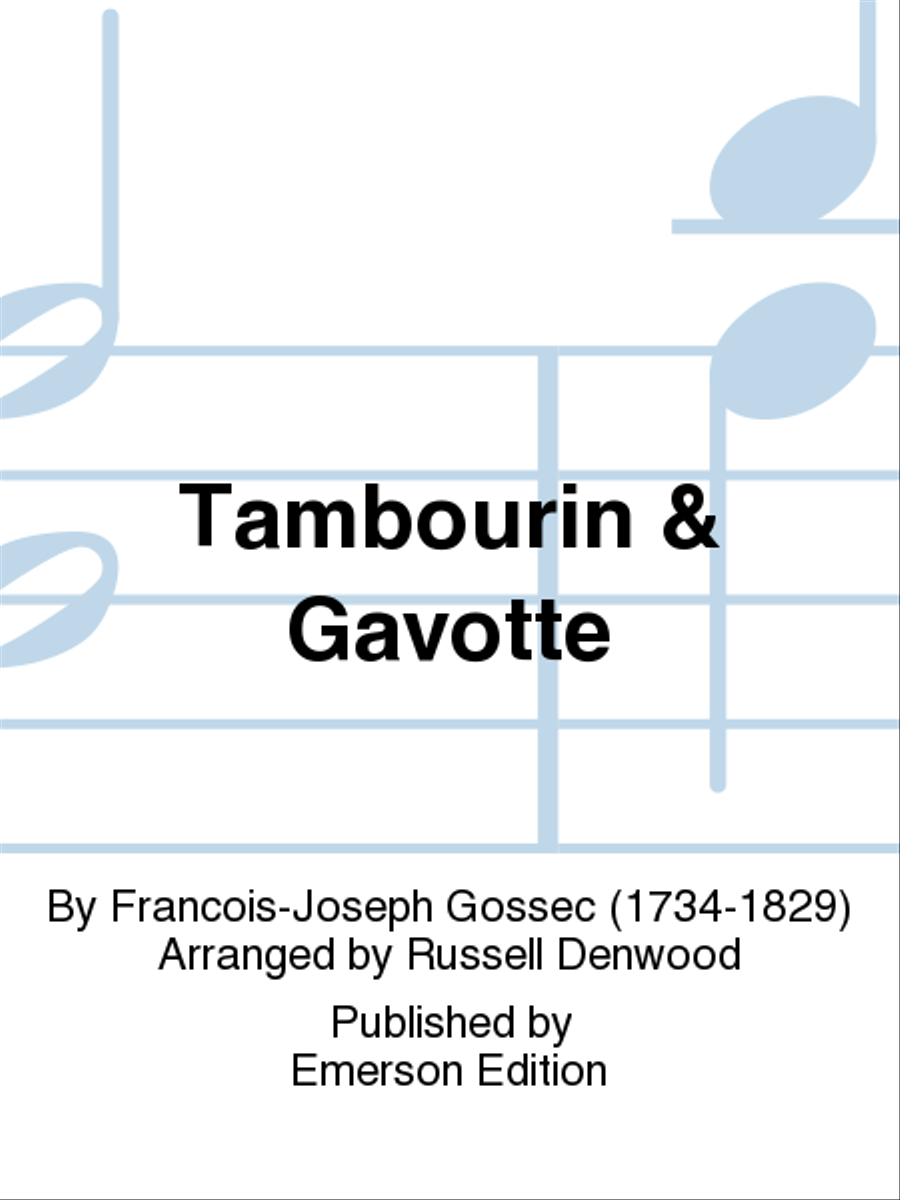Tambourin & Gavotte Bassoon scores gallery preview page 1