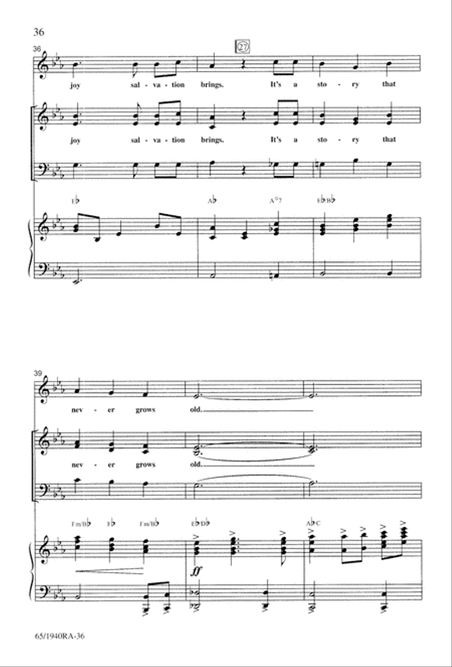 We Will Know Peace 3-Part scores gallery preview page 38