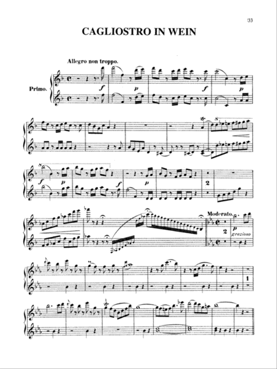 Strauss: Overtures Strauss: Overtures Piano Duet scores gallery preview page 2