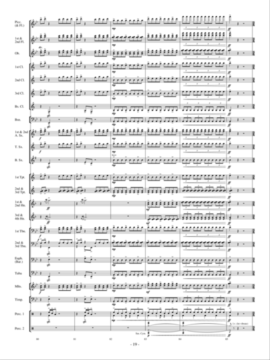 Sensei's Ride On The Cherry Blossom Express Concert Band scores gallery preview page 18