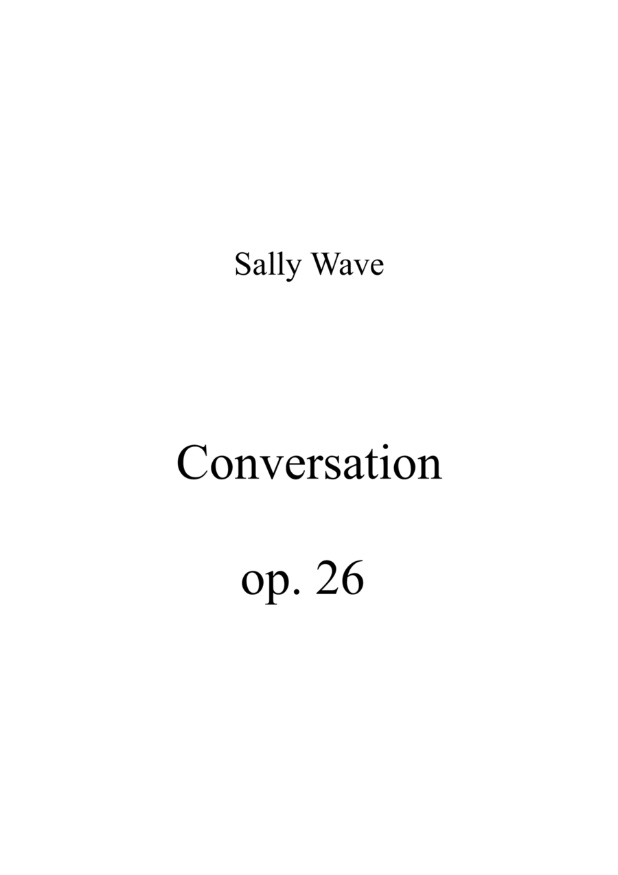 Conversation op. 26 Conversation op. 26 Violin Solo scores gallery preview page 1