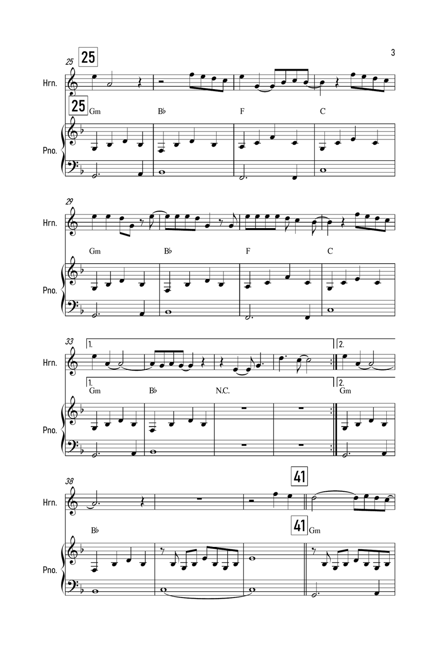 Cover Me In Sunshine Piano scores gallery preview page 3