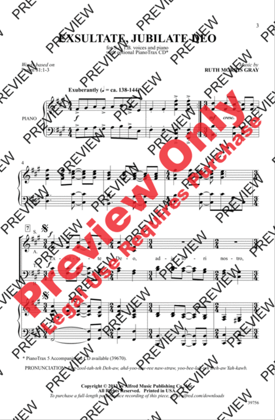 Exsultate, Jubilate Deo Exsultate, Jubilate Deo 4-Part scores gallery preview page 11
