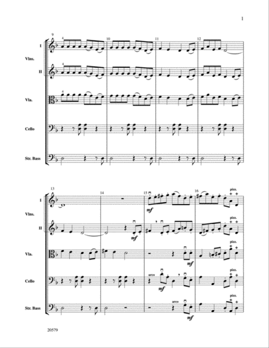 The Charming Snake String Orchestra scores gallery preview page 3