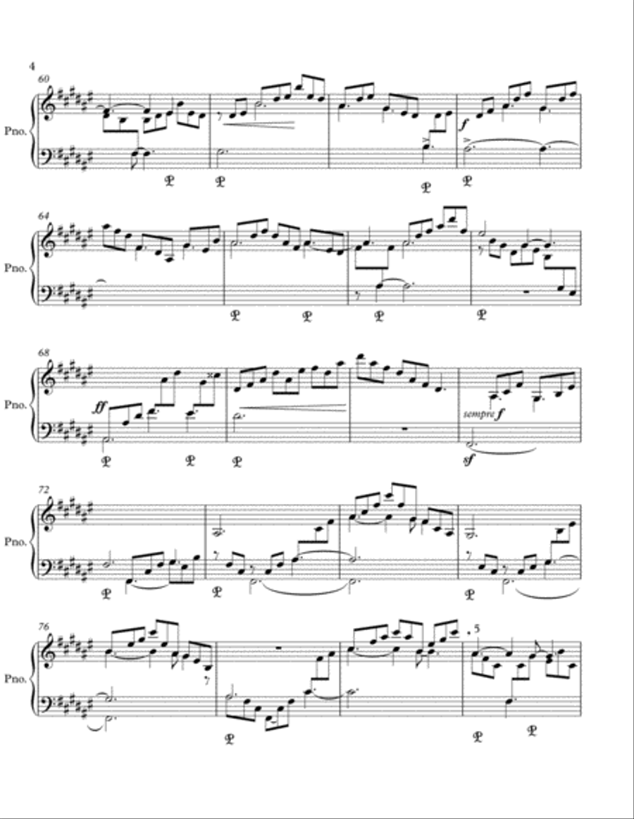 Three Pieces for the Right Hand Alone, op. 63 Piano Method scores gallery preview page 4