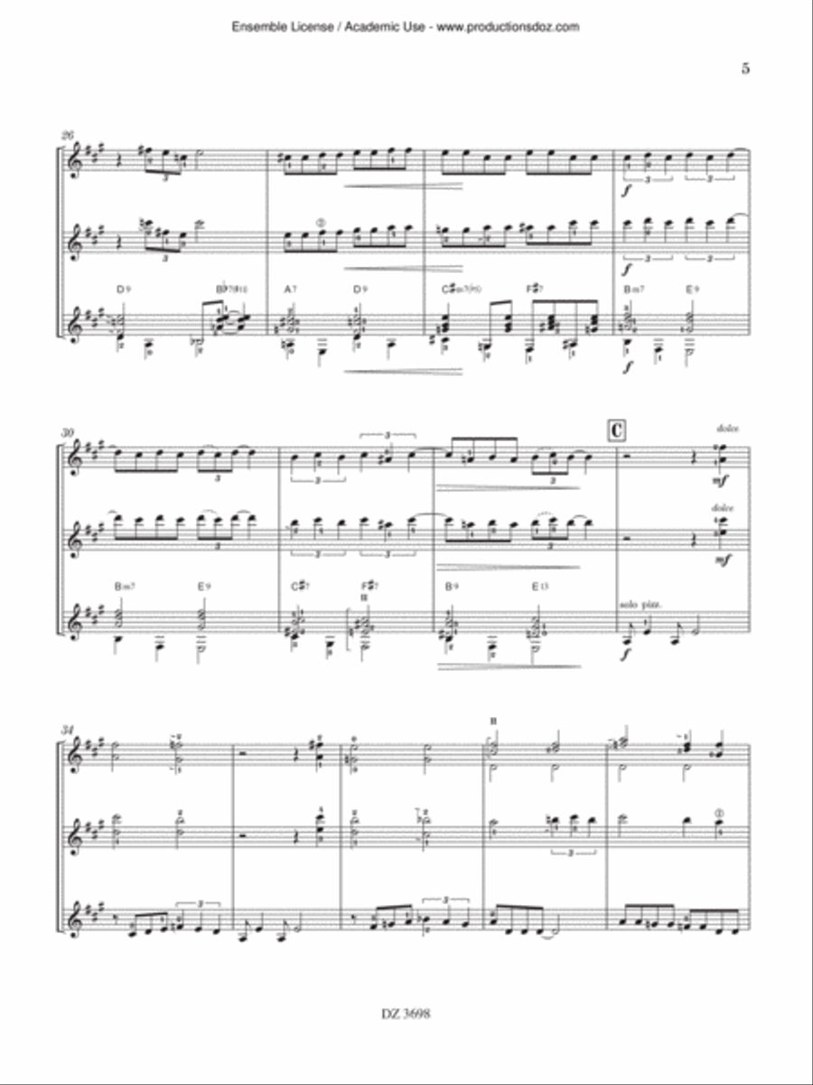 Melocoton Club Guitar Ensemble scores gallery preview page 5
