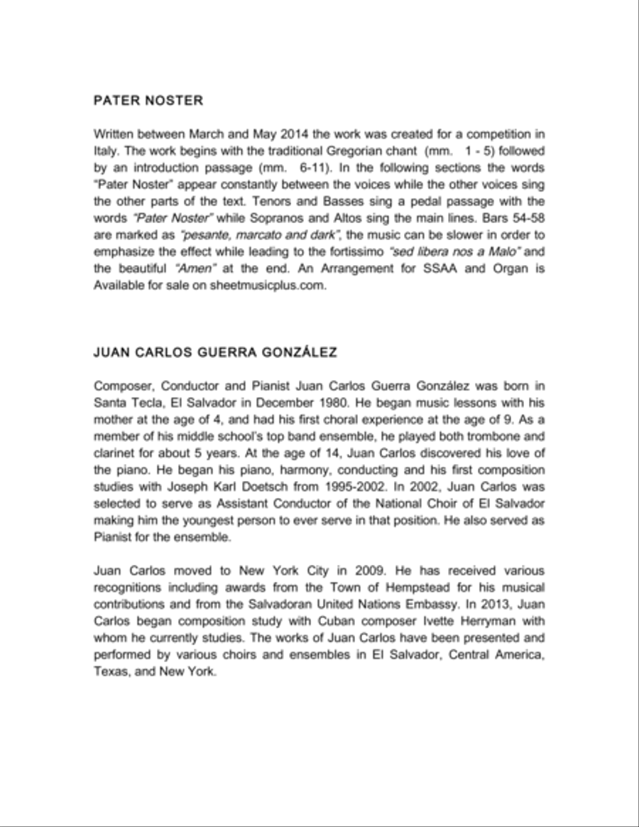 Pater Noster (SSAATTBB) SSAATTBB scores gallery preview page 2