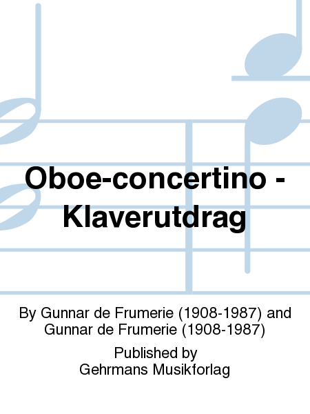 Oboe-concertino - Klaverutdrag