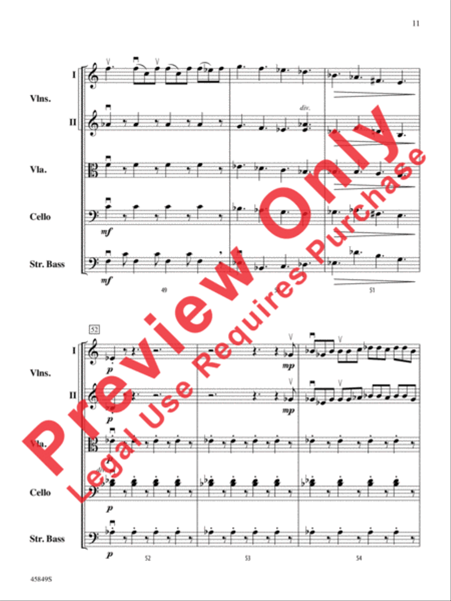 American Salute String Orchestra scores gallery preview page 11