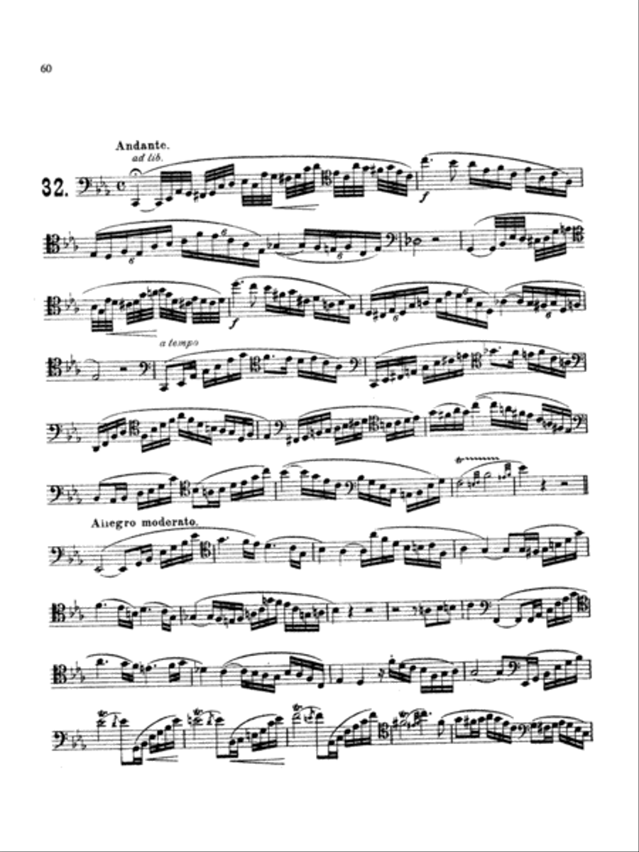 Milde: Fifty Concert Studies, Op. 26 Bassoon Solo scores gallery preview page 1