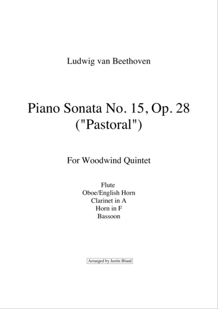 Piano Sonata No. 15, Op. 28 (