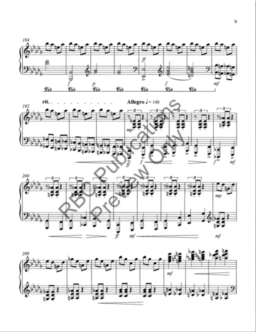 Selected Advanced Concertworks Piano Solo Collection Piano Solo scores gallery preview page 12
