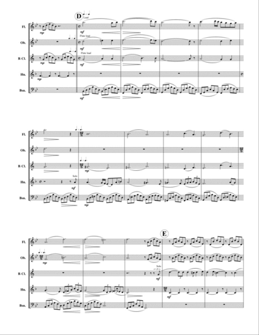 Ave Maria Ave Maria Woodwind Quintet scores gallery preview page 3