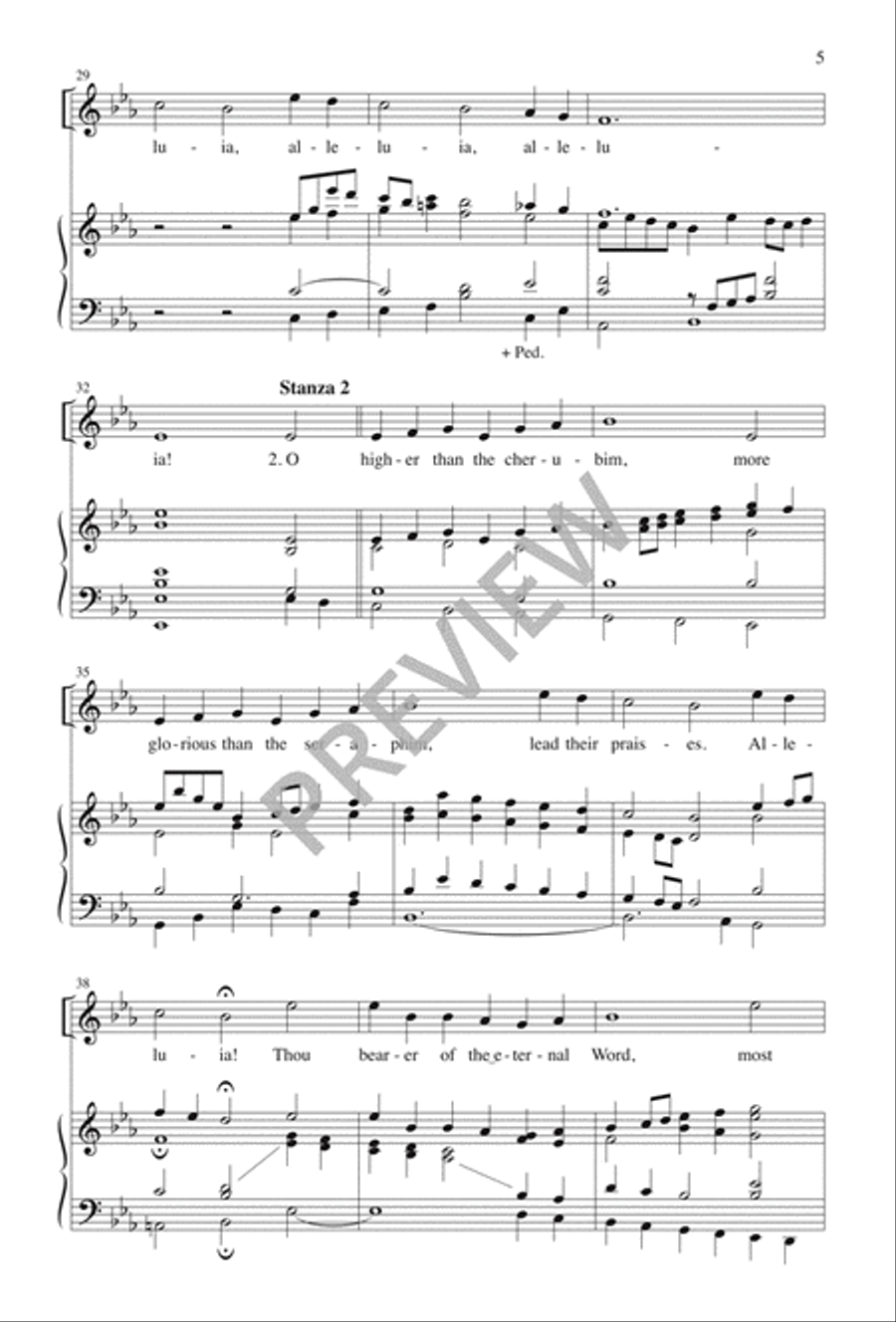 Ye Watchers and Ye Holy Ones 4-Part scores gallery preview page 6