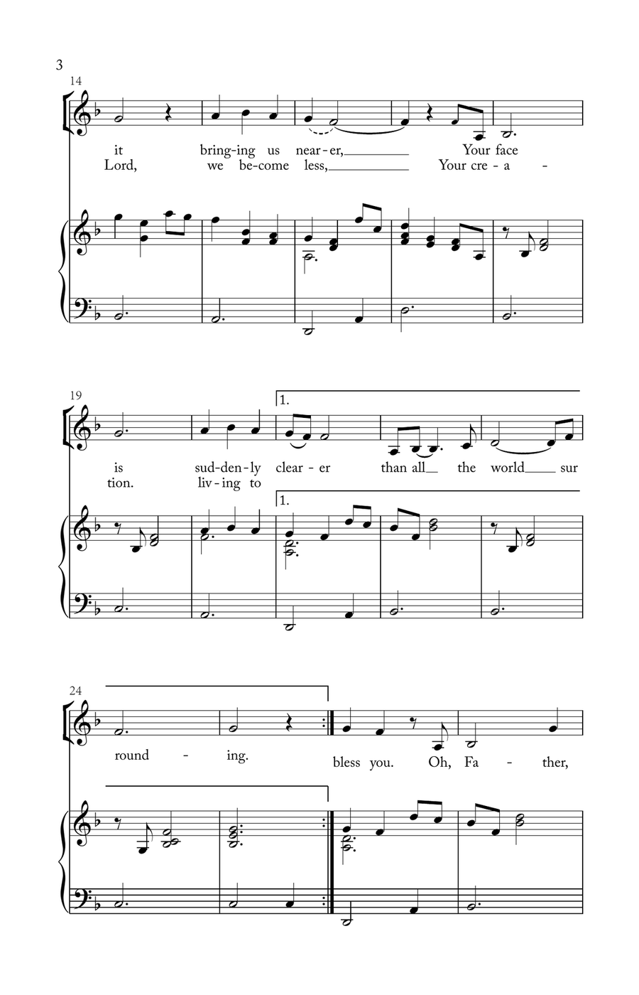 Father, We Are Here SSA scores gallery preview page 4