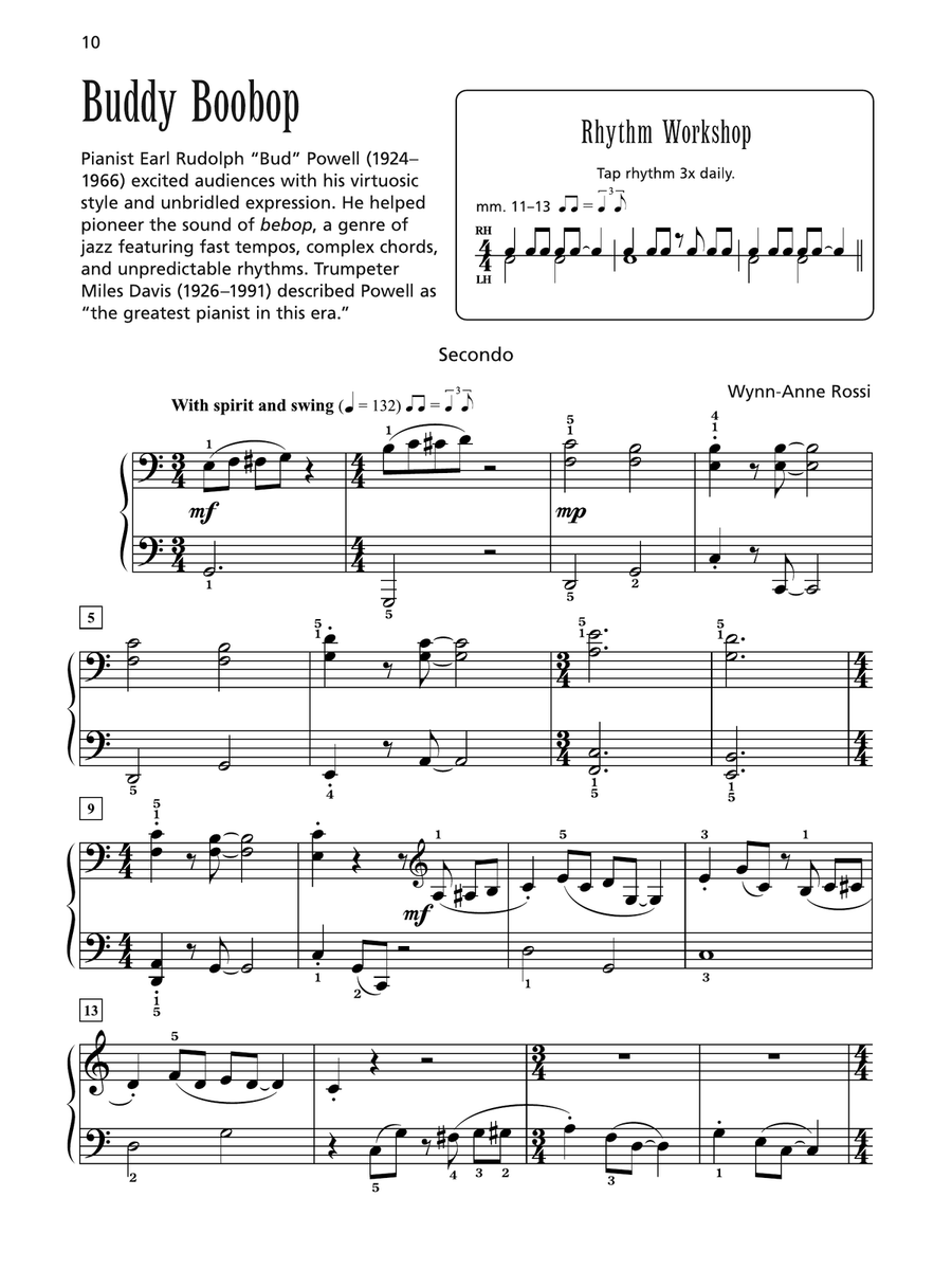 Buddy Boobop - Piano Duet (1 Piano, 4 Hands) 1 Piano, 4-Hands scores gallery preview page 1