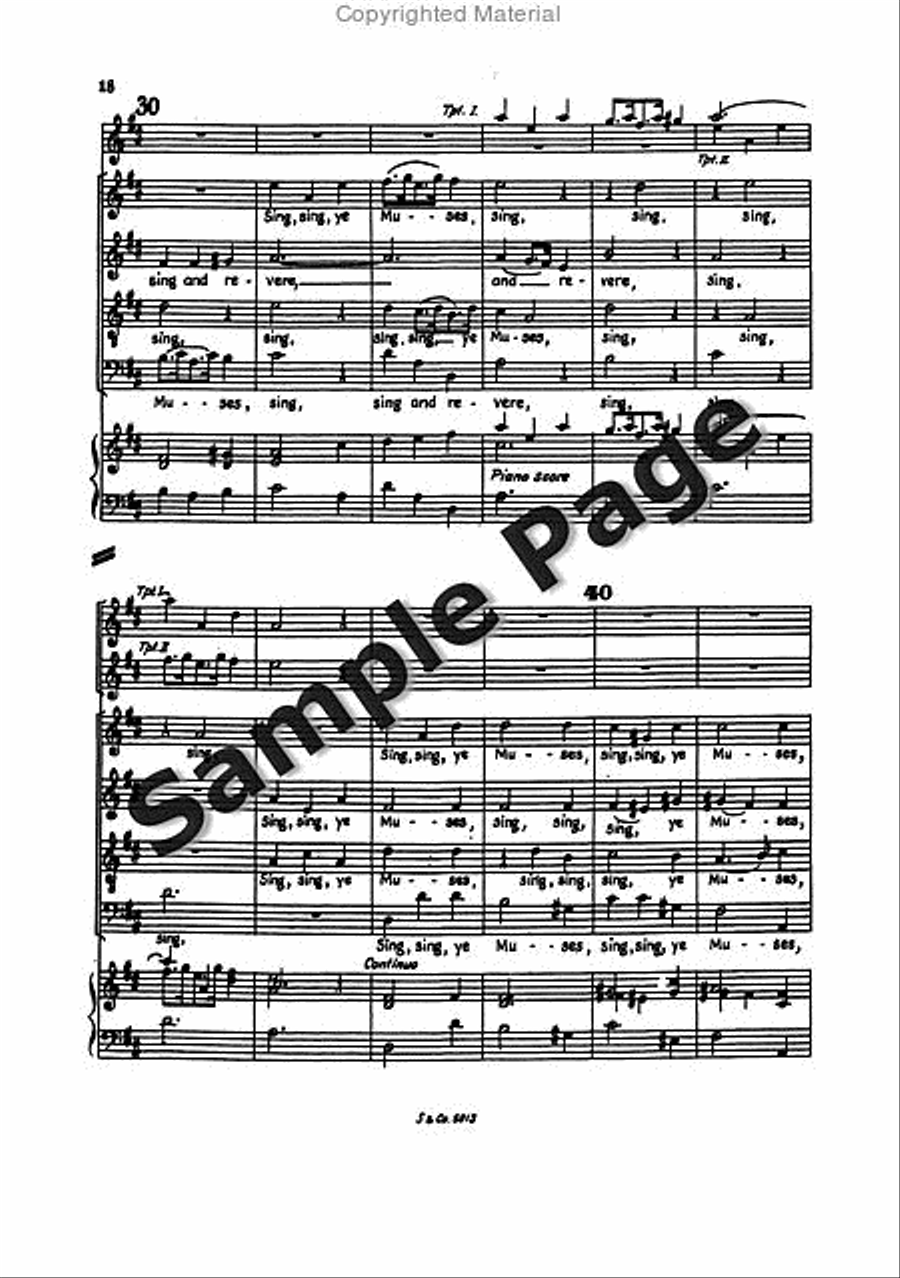 Blow Marriage Ode Full Score Mixed Choir scores gallery preview page 21