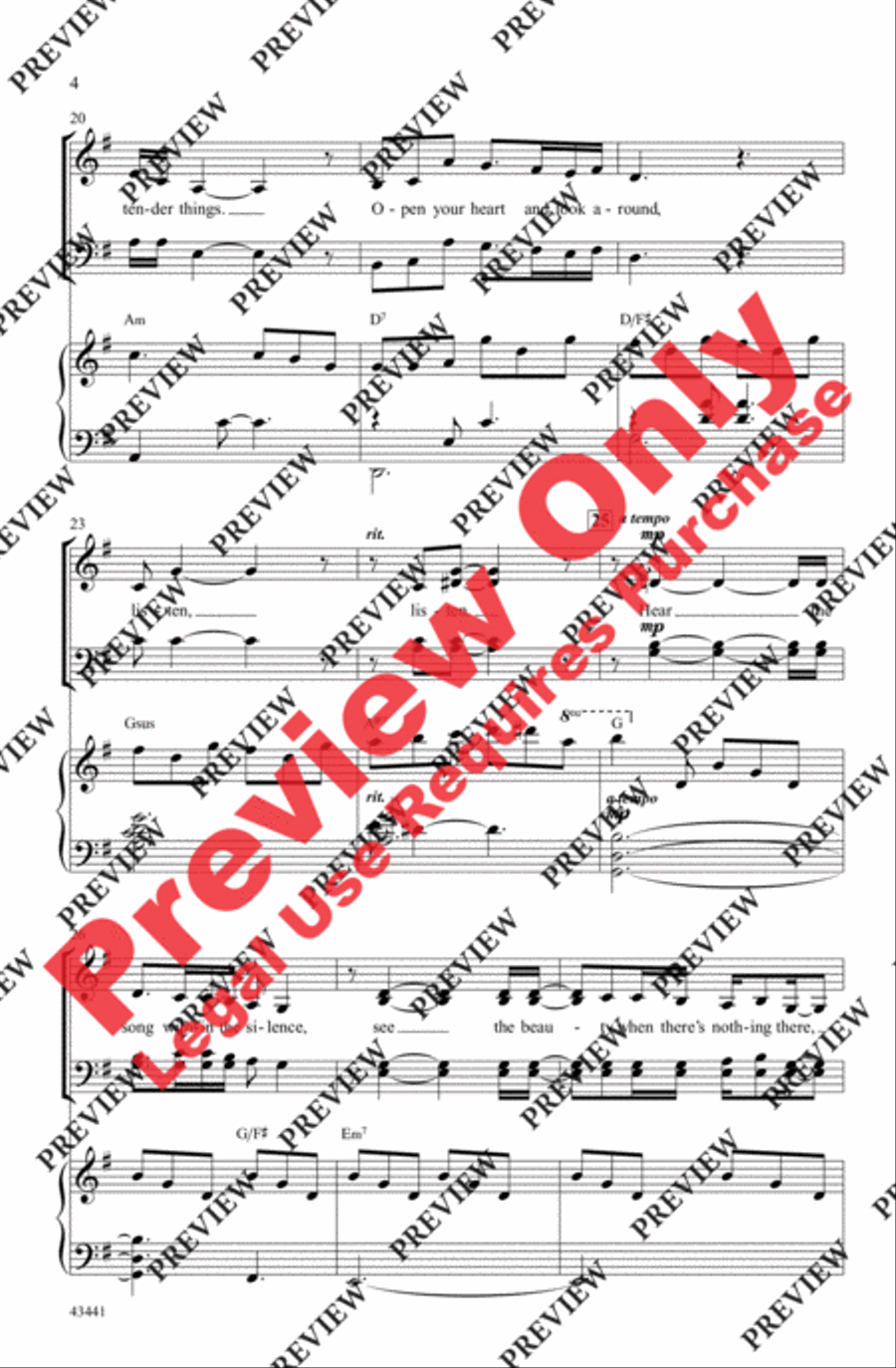 December Prayer December Prayer 4-Part scores gallery preview page 4