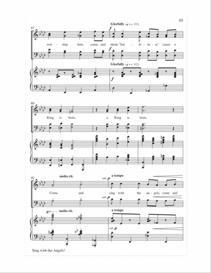 Sing with the Angels!- Score 4-Part scores gallery preview page 68