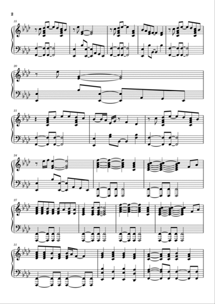 Another Day In Paradise Piano Solo scores gallery preview page 2