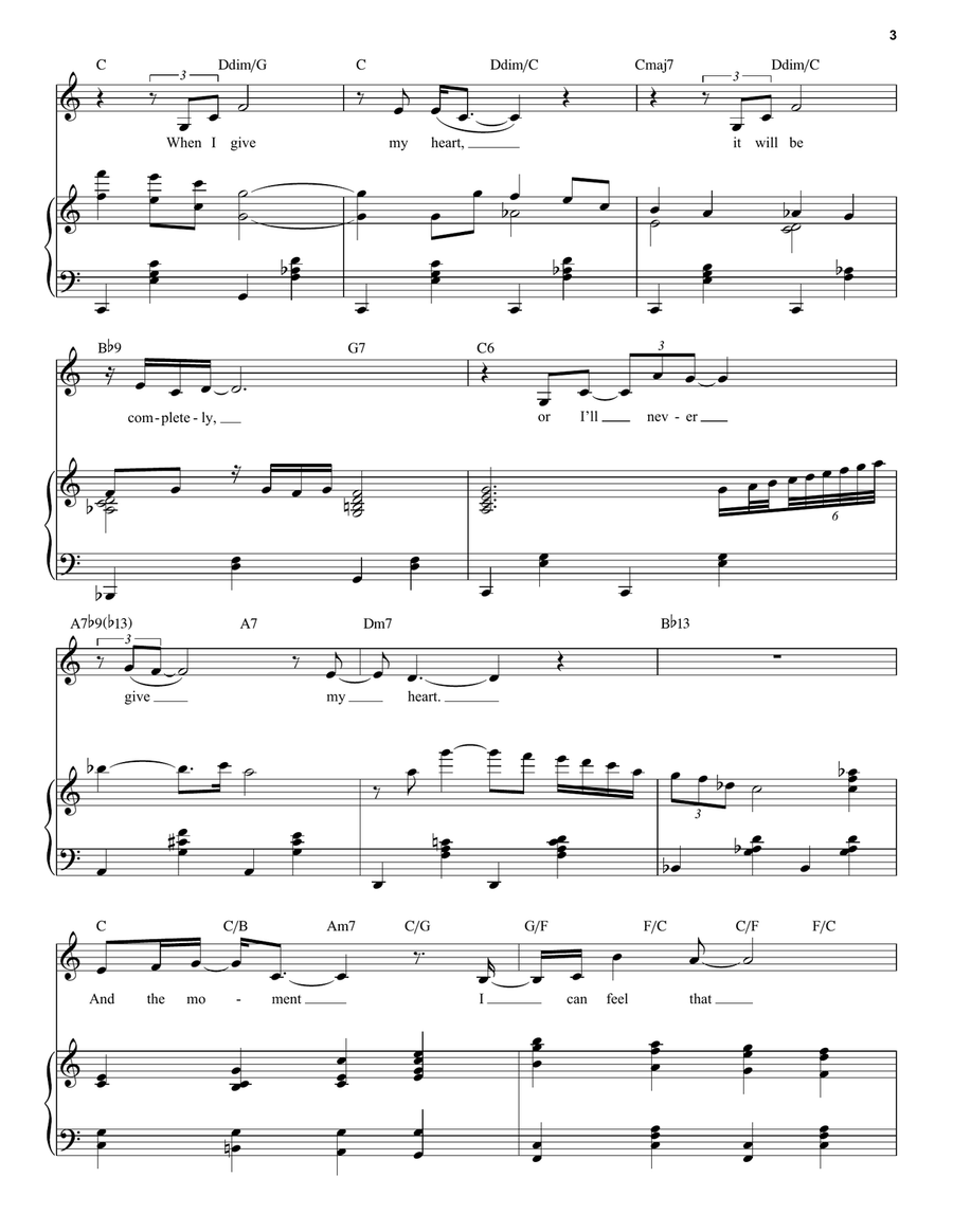 When I Fall In Love Voice scores gallery preview page 3