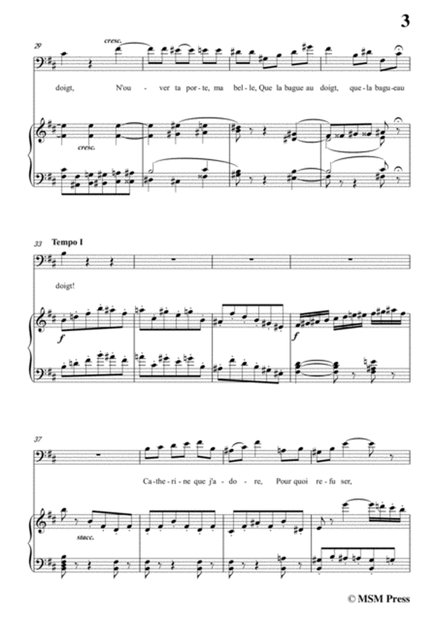 Gounod-Vous qui faites l'esdormie in b minor, for Voice and Piano image number null
