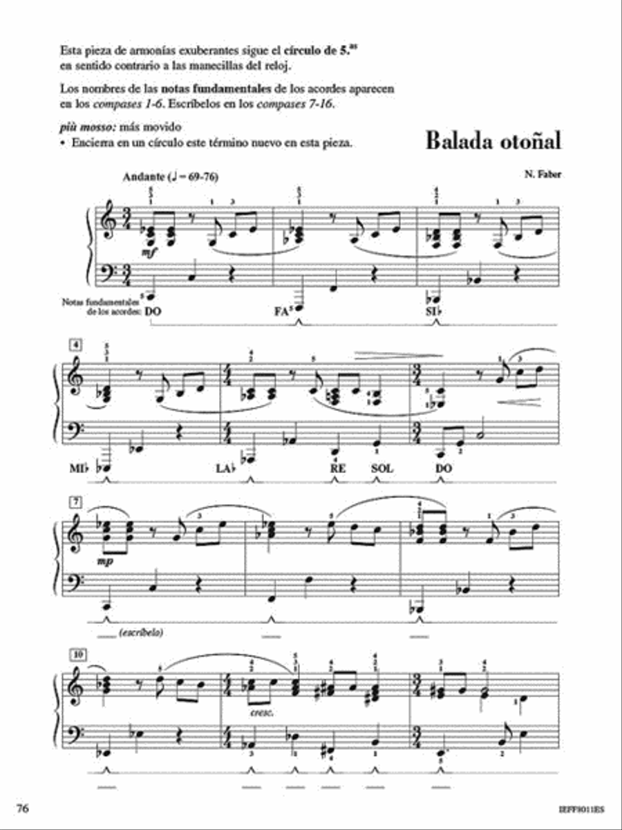 Libro de lecciones y teoría, Nivel 6 Piano Method scores gallery preview page 5