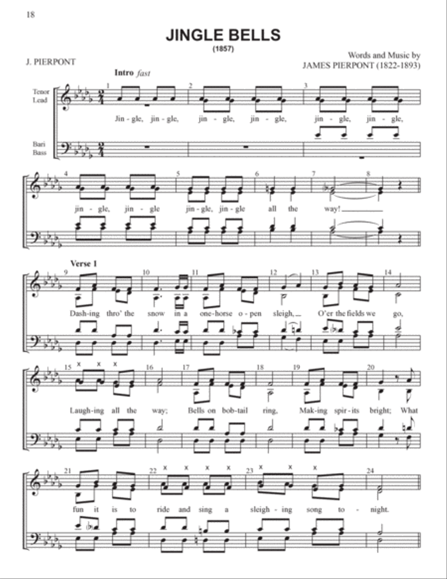 Yuletide Favorites (Volume I) 4-Part scores gallery preview page 18