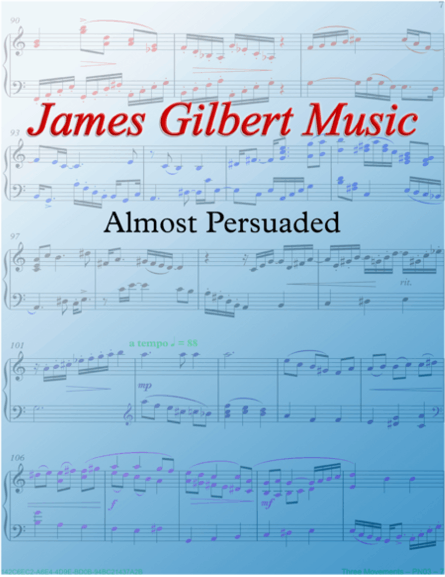 Almost Persuaded Small Ensemble scores gallery preview page 1