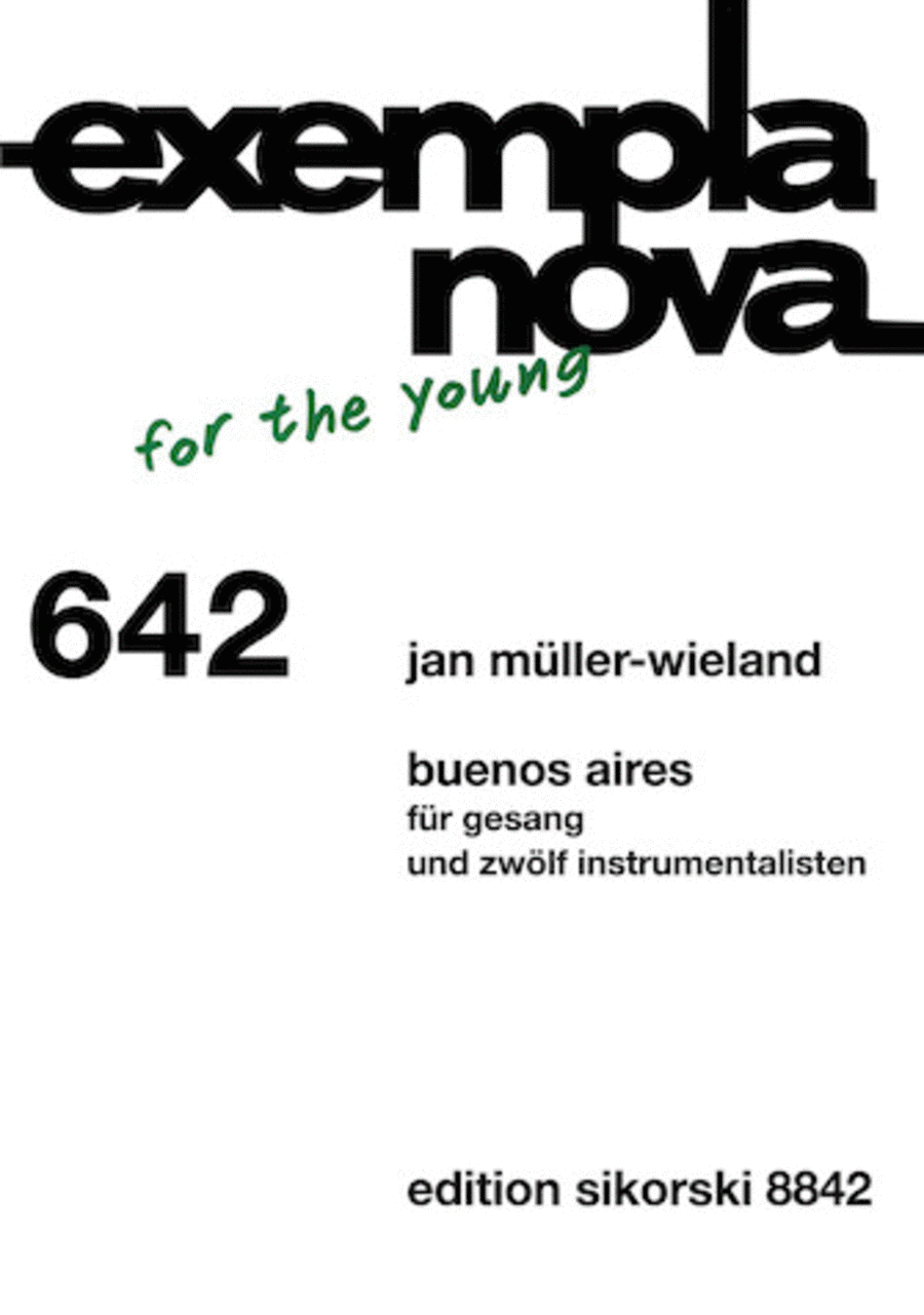 Buenos Aires for Voice and 12 Instruments Voice scores gallery preview page 1