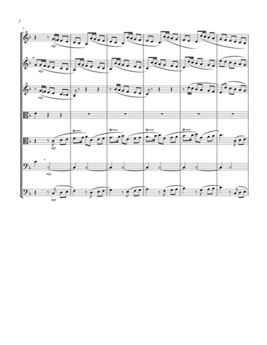 Recordare (from "Requiem") (F) (String Septet - 3 Violins, 2 Violas, 1 Cello, 1 Bass)