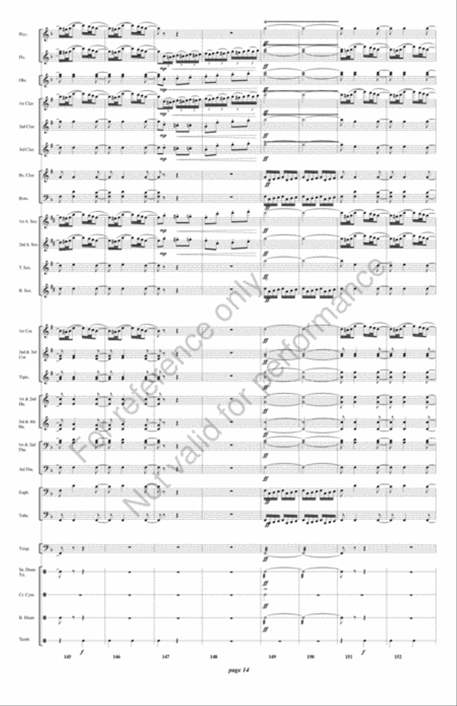 Fatinitza Concert Band scores gallery preview page 15