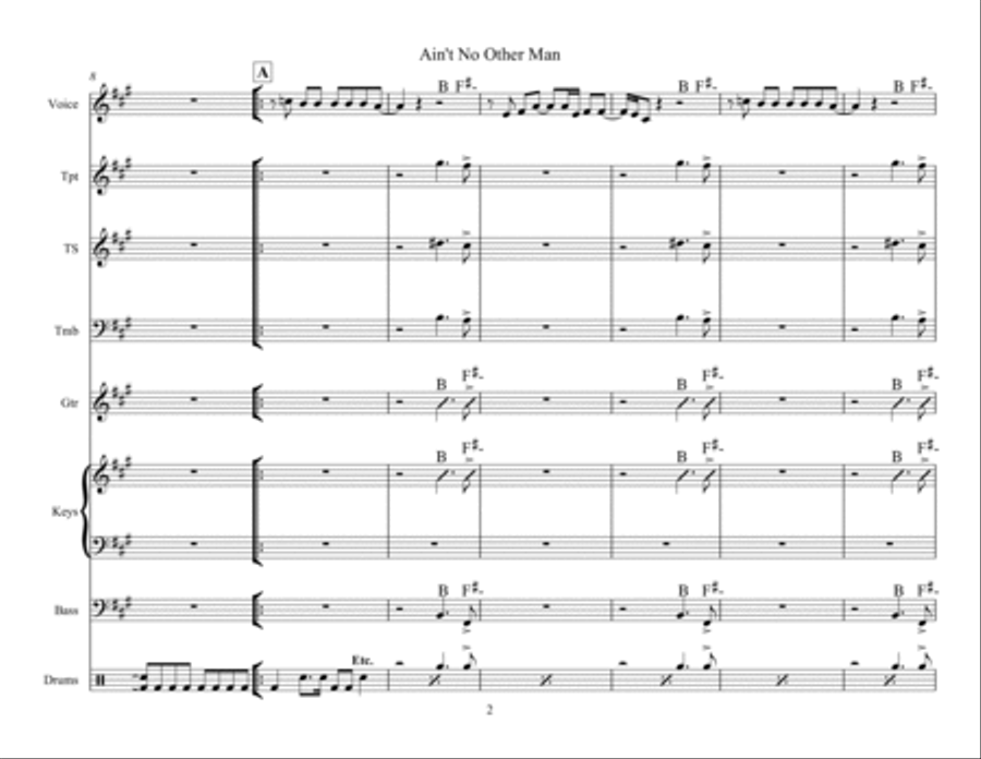 Ain't No Other Man Ain't No Other Man Small Ensemble scores gallery preview page 2