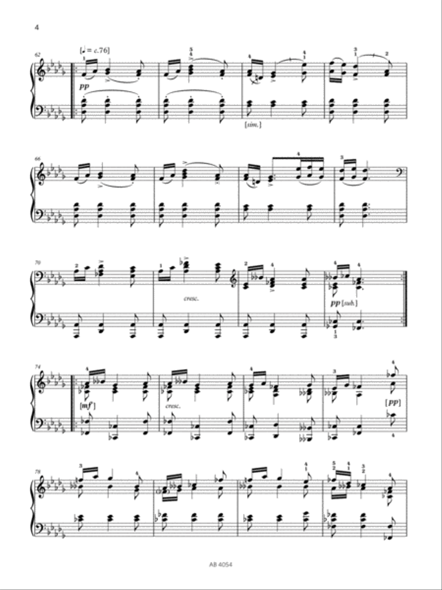 Moment musical in C sharp minor (Grade 8, list A3, from the ABRSM Piano Syllabus 2023 & 2024) Piano Method scores gallery preview page 4