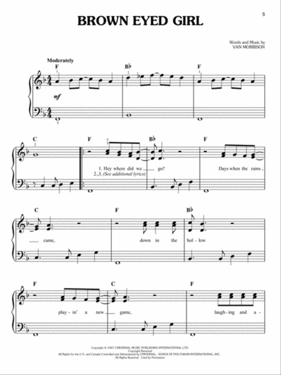 First 50 4-Chord Songs You Should Play on the Piano Easy Piano scores gallery preview page 4