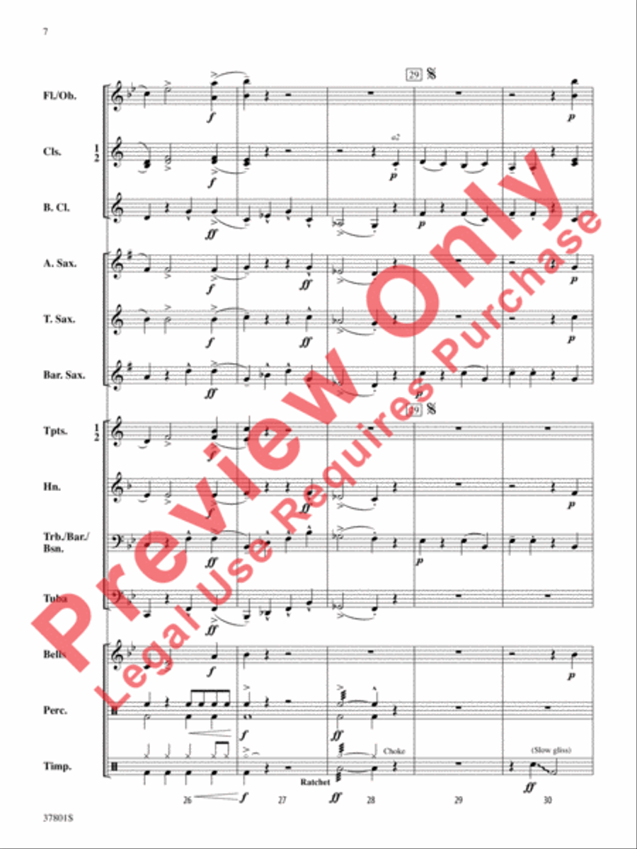 You'd Better Watch Out! Concert Band scores gallery preview page 8