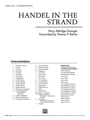 Book cover for Handel in the Strand: Score