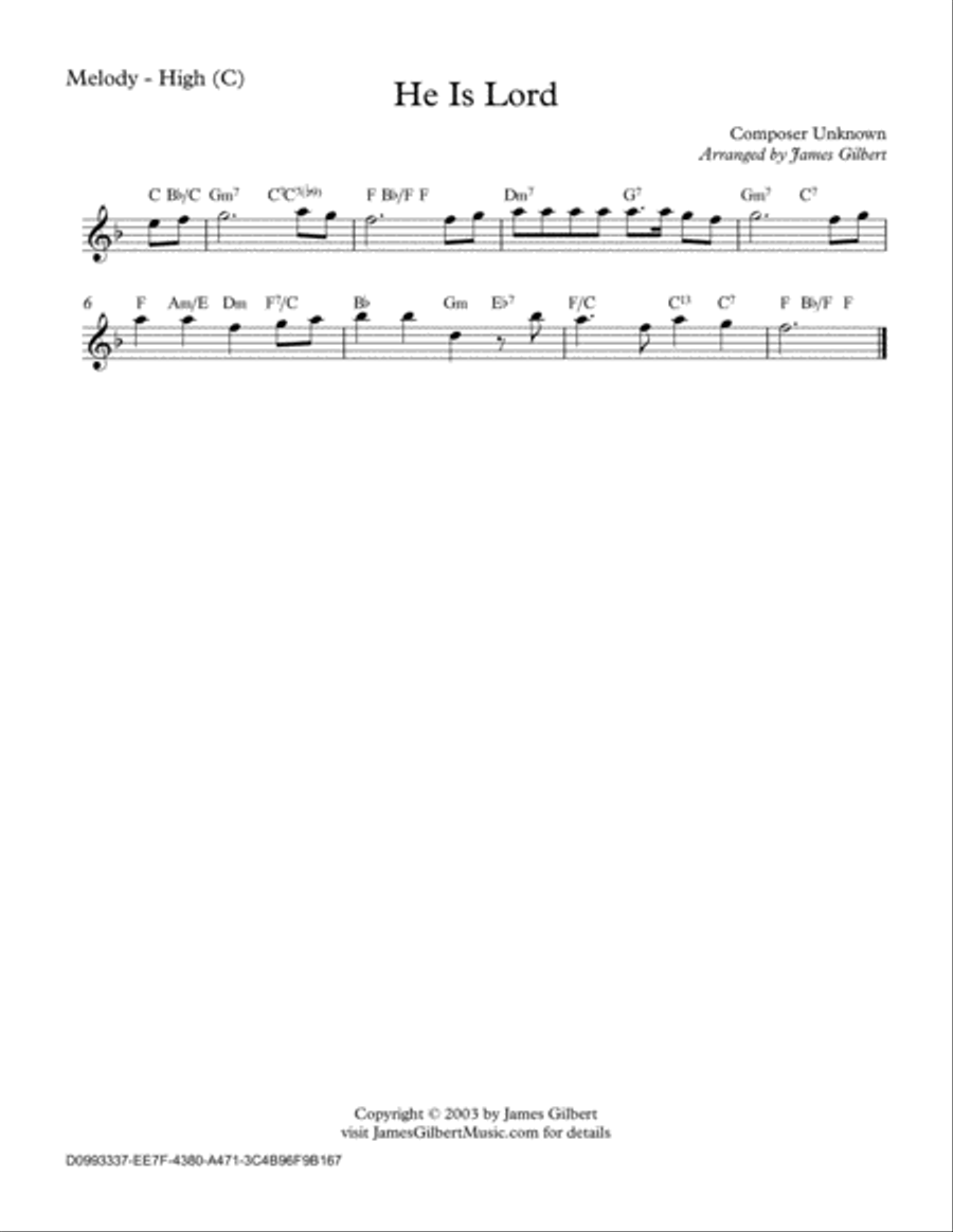 He Is Lord Small Ensemble scores gallery preview page 5