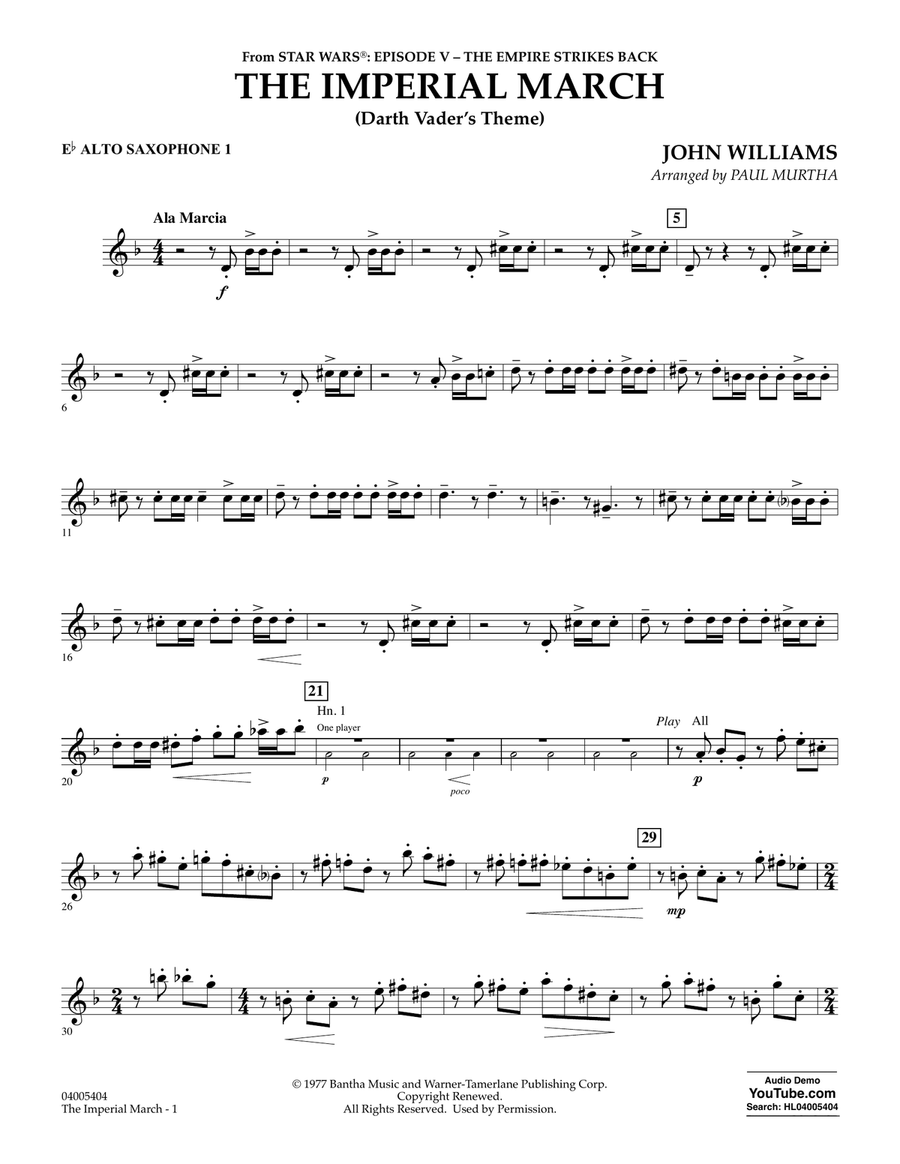 Star wars alto sax cheap