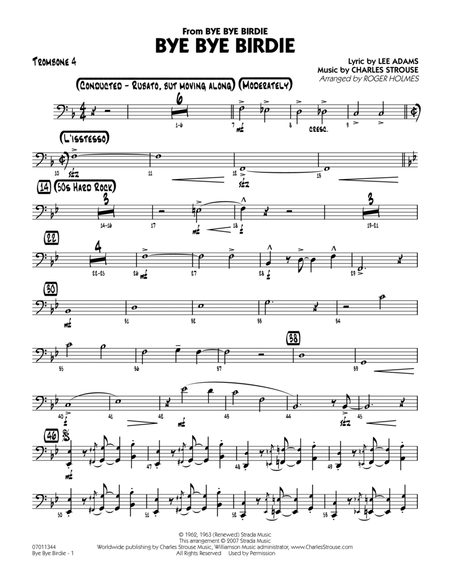 Bye Bye Birdie (w/ opt. Vocal) - Trombone 4