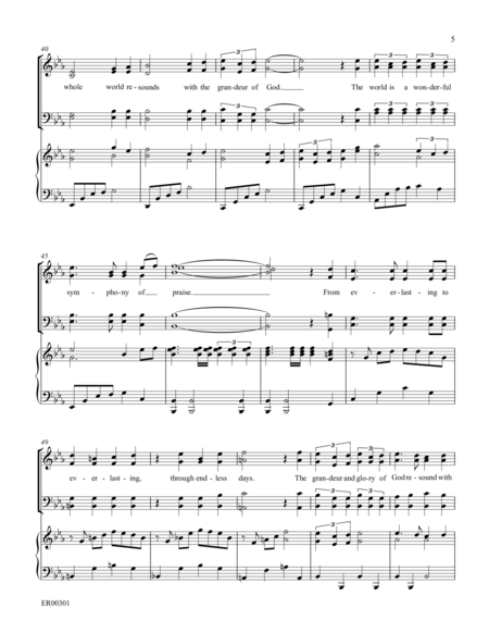 The Grandeur and Glory of God - SATB image number null