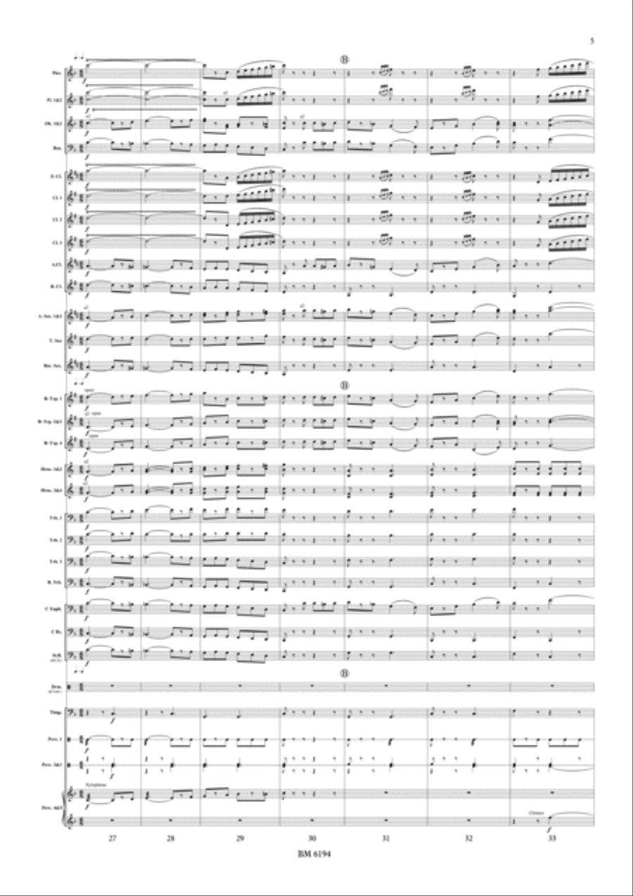 Circus Town Parade March for Wind Band Concert Band scores gallery preview page 6