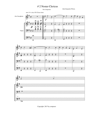 Noster Clericus "our clergyman" #2 of Choir-loft Meditations FULL SCORE