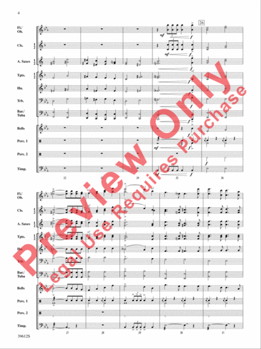 War March of the Priests Concert Band scores gallery preview page 5