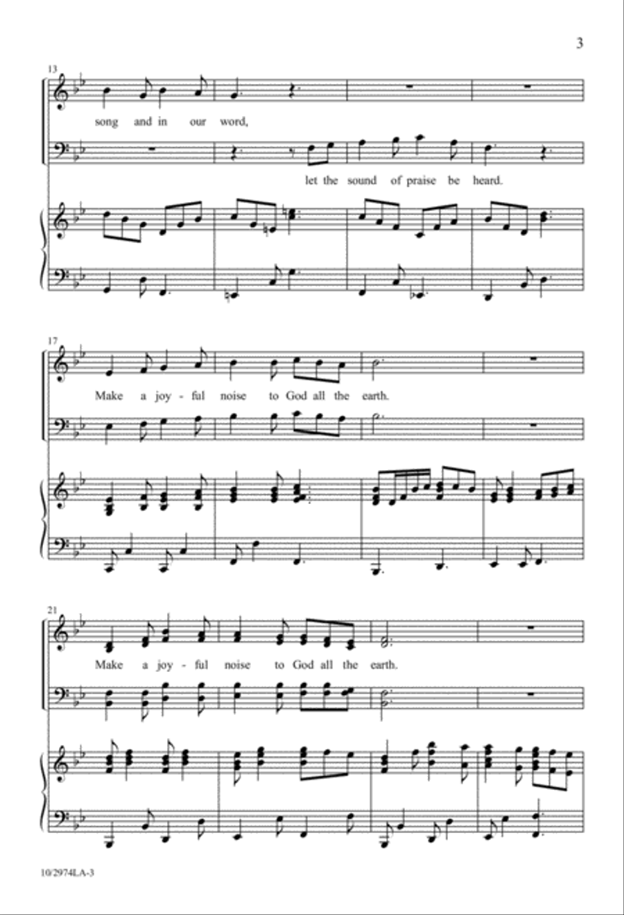 Make a Joyful Noise 4-Part scores gallery preview page 3