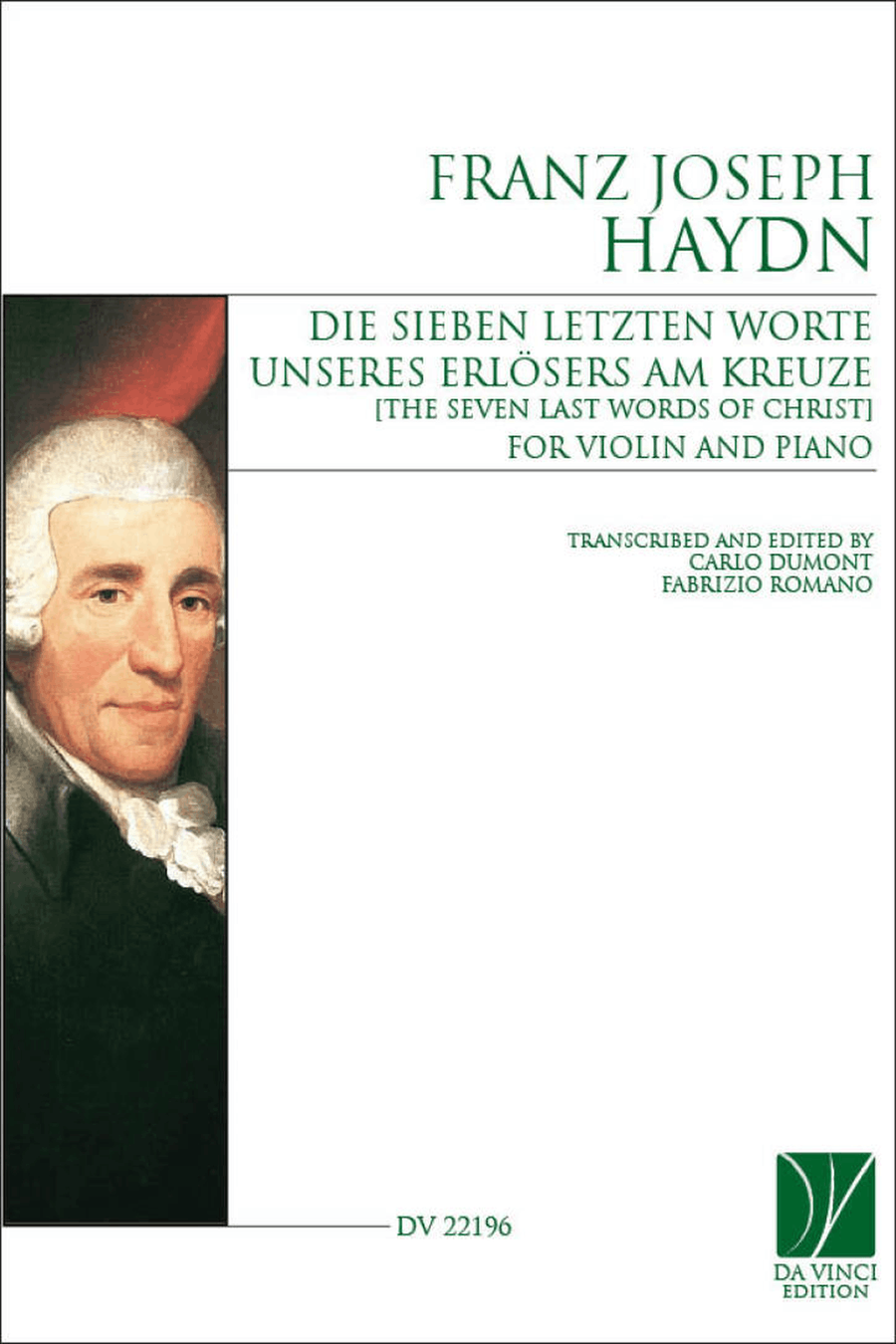 Die 7 letzten Worte unseres Erlösers am Kreuze Die 7 letzten Worte unseres Erlösers am Kreuze Violin Solo scores gallery preview page 1