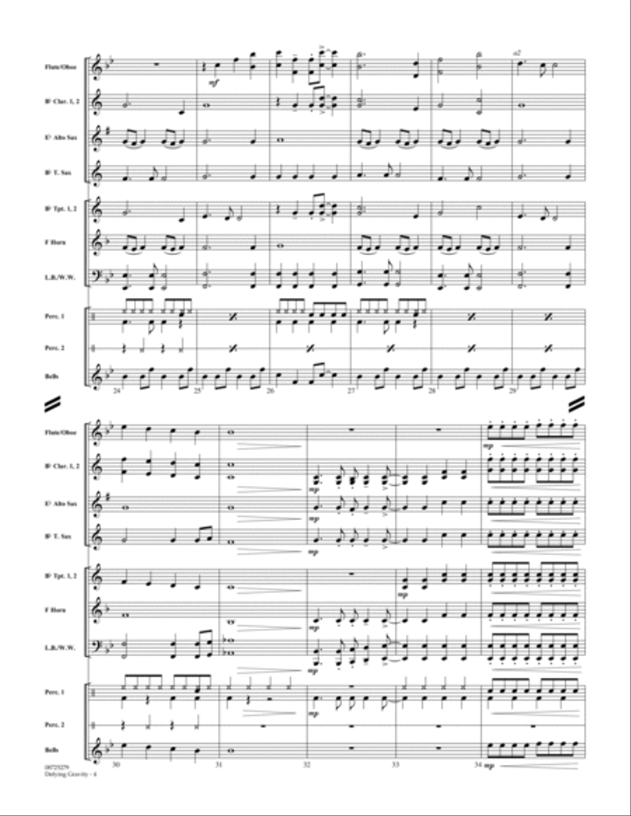 Defying Gravity (from Wicked) - Conductor Score (Full Score) Concert Band scores gallery preview page 4